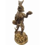 哈奴曼（Hanuman） 猴神- 哈努曼天神  哈努曼 哈鲁曼 铜像 - Image 2
