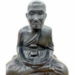 泰国Wat Chang Hai 原庙恭请  车神龙婆托 lp Thuad [ 11.5 cm Height ]（3寸脚） Copper Thai 纯铜 龙婆托 lp Thuad   泰国纯铜 - Image 7
