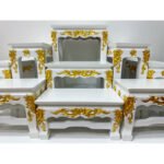 泰国神像实木白色祭坛桌 手工雕刻拜神桌 供神桌 神台Tokh Mhu Tempat Sembahyang Altar Table praying cupboard - Image 7