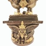 Tao Wessuwan 护法鬼王和拉胡天神  纯列南皮 （lek Nam phi）铁矿石铸造 - Image 7
