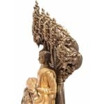 泰国佛像 星期六佛 九龙佛 Phra Nak Prok 九头龙王护法佛 消灾避险 保平安 100% 纯列南皮 （lek Nam phi）铁矿石铸造 - Image 2
