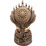 泰国佛像 星期六佛 九龙佛 Phra Nak Prok 九头龙王护法佛 消灾避险 保平安 100% 纯列南皮 （lek Nam phi）铁矿石铸造 - Image 4