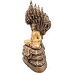 泰国佛像 星期六佛 九龙佛 Phra Nak Prok 九头龙王护法佛 消灾避险 保平安 100% 纯列南皮 （lek Nam phi）铁矿石铸造 - Image 6