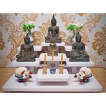 🔥泰国白色7层架子  7层小神台 小祭坛7层桌 佛牌台 佛像 神台  Prayer Altar  mini Table tm03