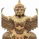现货 迦楼罗 鹰神 泰国鹰神 树脂  Phaya Garuda गरुड  100% 纯列南皮 （lek Nam phi）铁矿石铸造 - Image 3