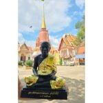 Wat Chang Hai 原庙恭请 金箔版龙婆托 lp Thuad [ 30cm Height ] 9寸脚 Copper Thai 纯铜 龙婆托 lp Thuad   泰国纯铜 - Image 3