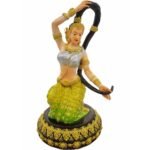 精致大地女神Phra Mae Thorani   （11inch）高  Phra Mae Thorani Bucha大地女神金身  100% 纯列南皮 （lek Nam phi）铁矿石铸造