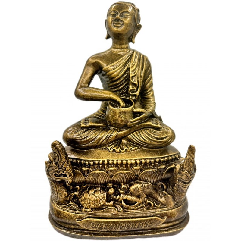 6a4ce76d716f6_1783424877.jpg Phra Upakut 供奉金身Phra Bucha Phra Maha Upakut 水财神乌巴库 100% 纯列南皮 (lek Nam phi)铁矿石铸造 - Image 1