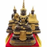 Phra Kaew玉佛 玉佛 夏季、雨季、冬季 1套3尊 3寸膝长 - Image 2