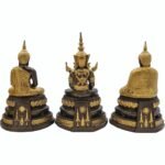 Phra Kaew玉佛 玉佛 夏季、雨季、冬季 1套3尊 3寸膝长 - Image 3