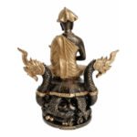 Phra Upakut 供奉金身Phra Bucha Phra Maha Upakut 水财神乌巴库   100% 纯列南皮 （lek Nam phi）铁矿石铸造 - Image 4