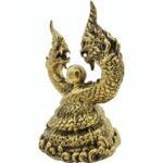 双头水龙神 帕雅纳 phaya nak 铜像  底座宽 9.5cm   高 16cm - Image 4