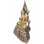 🔥铜像 金娜啦佛祖 Phra Phuttha Chinnaraj Bucha（5寸膝长） 成 功 佛 铜像 - Image 5