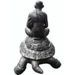Phaya Tao Lp Liew Dragon Turtle Bucha 龙婆柳骑坐神龟 （1.9寸膝长）龍婆柳招財神龜金身供奉型（正庙恭请） - Image 4