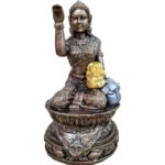 现货 泰国招财女神金银袋 nang kwak神像 南刮 招财 100% 纯列南皮 （lek Nam phi）铁矿石铸造  💯Thai amulet💯
