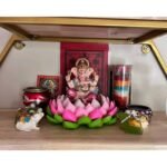 现货 泰国莲花座,  泥莲花像座 莲花神垫  神椅 放神像 佛牌  神像底座 垫高神像 - Image 5