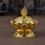 檀香炉 莲花檀香炉 八宝净炉 小香炉 incense burner censer - Image 3
