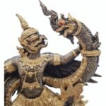 迦楼罗龙（Garuda Yut Naga） Phaya Garuda गरुड  100% 纯列南皮 （lek Nam phi）铁矿石铸造 - Image 2