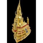 🔥金娜啦佛祖 金箔款 Phra Phuttha Chinnaraj Bucha  5.9寸脚金身 金箔款 铜像 Wat Yai 正庙 恭请 成功佛  wat yai phitsanulok - Image 3