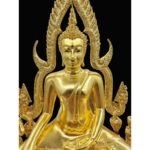 🔥金娜啦佛祖 金箔款 Phra Phuttha Chinnaraj Bucha  5.9寸脚金身 金箔款 铜像 Wat Yai 正庙 恭请 成功佛  wat yai phitsanulok - Image 4