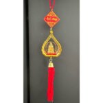 龙婆托 lp Thuad 泰国Wat Pha Kho 庙恭请  车神金色龙婆托 lp Thuad佛牌小金身佛像精美吊牌 吊车/吊室内 - Image 2