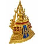 🔥精致款 金娜啦佛祖 金色  Phra Phuttha Chinnaraj Bucha 成功佛金色  100% 纯列南皮 （lek Nam phi）铁矿石铸造 - Image 2