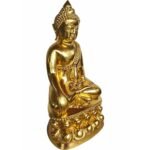 金箔款 药师佛 Wat Nong Phong Nok 恭请 药师佛 Phra Kring 药师佛  药师佛内有珠子和Takrut 铜像 健康平安 招财避险 - Image 7