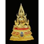 🔥金娜啦佛祖 Phra Phuttha Chinnaraj Bucha  5寸脚金箔粘贴金身 金箔粘贴铜像 Wat Yai 正庙 恭请 成功佛  wat yai phitsanulok
