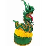 现货泰国供奉接神塔  Bai Sri 水龙 青色花 （1个）Pan Bai Sri Phaya Nak