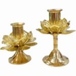 铜器莲花蜡烛台 READY STOCK Brass Lotus Candle Holder