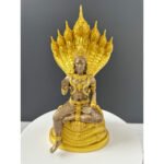 🔥 Pu Sri Sutho Mae Ya Sri Pathumma Naga Statue 9 Headed Dragon King Queen Naga Namphi 铁矿石铸造 - Image 2