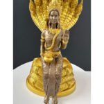 🔥 Pu Sri Sutho Mae Ya Sri Pathumma Naga Statue 9 Headed Dragon King Queen Naga Namphi 铁矿石铸造 - Image 3