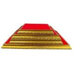 🇹🇭【现货】泰国进口 金色神垫 神椅 高1.8cm｜神像底座 佛牌座 神像坐垫｜垫高神像 供奉摆设